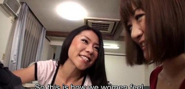  Subtitled Japanese cougars embarrassing cross dressing party